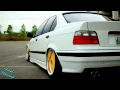 Static Slammed E36 | White and Yellow Edition