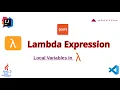 Local Variables In Lambda Expression Lambda Expression Tutorial Java Features