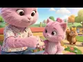 🌸 Garden Adventure with Cute Animal Friends 🐱🐰🐿️🐦 | High-Quality 3D Animation for Kids