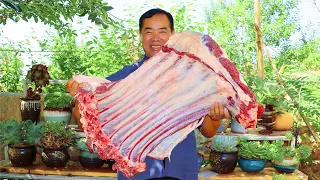 Huge Yak Steak! Cooked in Tons of Chilis! Unbelievable Tender and Fragrant | Uncle Rural Gourmet