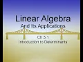 Linear Algebra Its Applications Ch3 1 An Introduction to Determinants