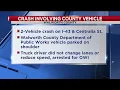 One person arrested for OWI after crash involving Walworth Co Public Works vehicle
