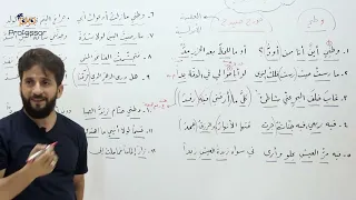 إعراب قصيدة ـ وطني 