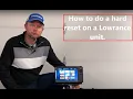 How to hard reset a Lowrance