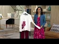 Coldwater Creek Floral Pop Sweater on QVC