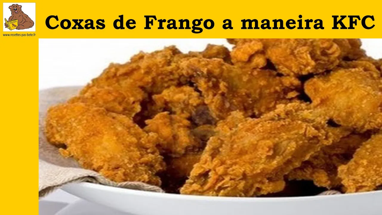 COXAS DE FRANGO A MANEIRA KFC (RECEITA FÁCIL É RAPIDA) HD