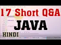 java mcqs with answers for placement freshers objective type hindi Java programming tutorial