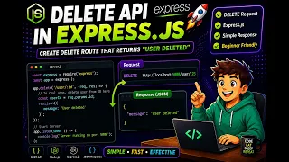 Build Your First DELETE API in Node js Express js CRUD Tutorial