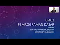 Pemrograman Dasar 02 Variabel Operator dan Konversi di Java dan Python