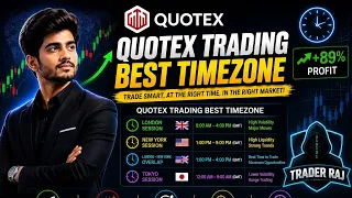 Best Timezone For Quotex Trading || Quotex trading 1MINUTE Strategy