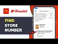 w to Find McDonald s Store Number Online Locate Restaurant Details 2026