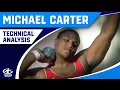 Michael Carter Glide Shot Put Over 70 Feet Technical Analysis