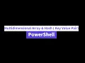 PowerShell Multidimensional Array Hash Key Value Pair