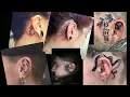 Ear Tattoo design for men and women best ear tattoo behind ear tattoo