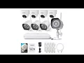Zmodo Wireless Security Camera System 4 pack Smart Outdoor WiFi IP Cameras with Ni