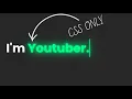 Creative CSS Text Animation Effects