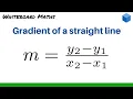 Gradient of a straight line through two points