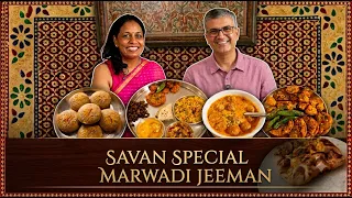 Jodhpuri Jeeman Monsoon Home Food l Open Kachori and Open Bedmi, Gulabjamun Sanju, Papad sabji,Sattu