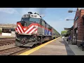 Metx Leads Train Into Naperville Station Doors Closing