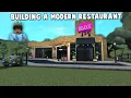 im sick of making bloxburg houses so IM BUILDING A RESTAURANT
