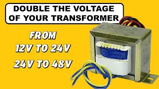 how to double the voltage of your transformer
