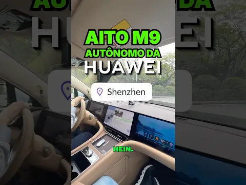 O carro da HUAWEI anda SOZINHO na China!