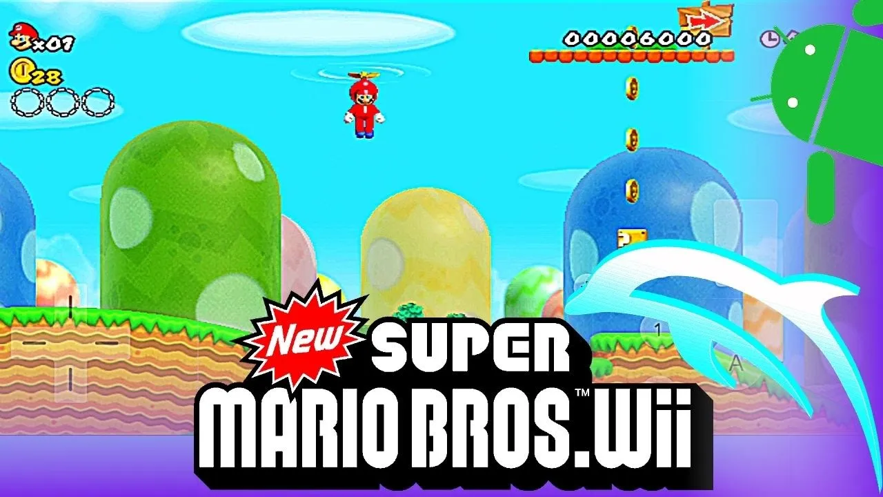 Play New Super Mario Bros Wii Emulator - Dolphin Emulator Android - Mobile - Gameplay 2021