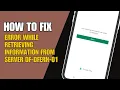 Cara Mengatasi Error Saat Mengambil Informasi dari Server DF-DFERH-01 || Masalah Server Play Store