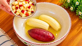 If you have 2 bananas, 1 sweet potato and 1 apple, make this in 5 minutes recipe for breakfast!