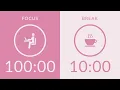 Pomodoro Timer with Pink Noise 7-Hour Study with Me for Deep Focus AD