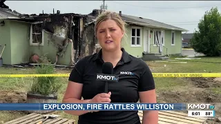 Tenant shares impact of rental home exploding catching fire in Williston