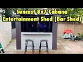 Suncast Cabana Entertainment Shed 8 ft x 7 ft Review Bar Shed