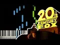 Download Lagu 20th Century Fox - Intro Piano Tutorial (Sheet Music + midi)