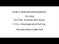 PROJECT PROGRAM REGISTRATION ITD 21304 OOP