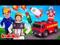 Lagu Firefighter, Police, Doctor, and Construction Worker Kids 🚒 Fun Learning Videos | Kidibli