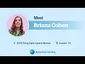 Briana Cohen - 2019 Greg Siple Award Winner