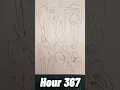 Hour 367 - form, technical skill #drawing #anatomy #anime #manga #art #shorts #10000hrs #lofi #chill