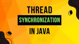 Thread Synchronization In Java synchronized Keyword In Java Complete Multithreading Series Ep 6