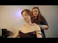 ASMR female deep massage ASMR breast chest neck hand head massage ASMR relaxing massage