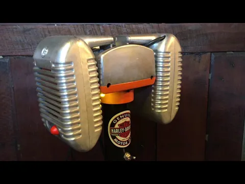 Download MP3 Harley Davidson themed Drive-In Movie Speaker Set with Bluetooth \u0026 MP3 - by Kanauga Kool