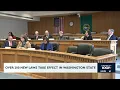 Over 200 new laws take effect in Washington state