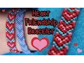 Tutorial Heart Friendship Bracelet 3 Colors