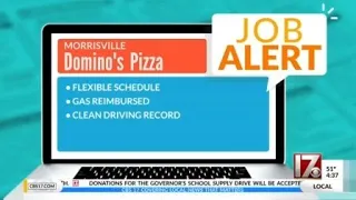 CBS 17 Job Alert - Domino s Pizza is hiring