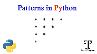 05 Python Tutorial Python Programming Tutorial for Beginners Inverted triangle pattern