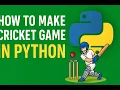 How to make a cricket game in python