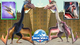 QUETZALVEXUS + QUETZALDRACO MAX LEVEL 35 (JURASSIC WORLD ALIVE)