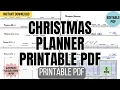 Christmas Planner Printable PDF