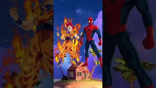 دراغون بول سوبر مقارنة سبايدرمان ضد غوكو 