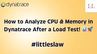 Master Dynatrace Analysis CPU Memory Insights After Load Testing