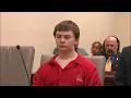 Moment Aiden Fucci learns he will spend the rest of life in prison for murder of Tristyn Bailey